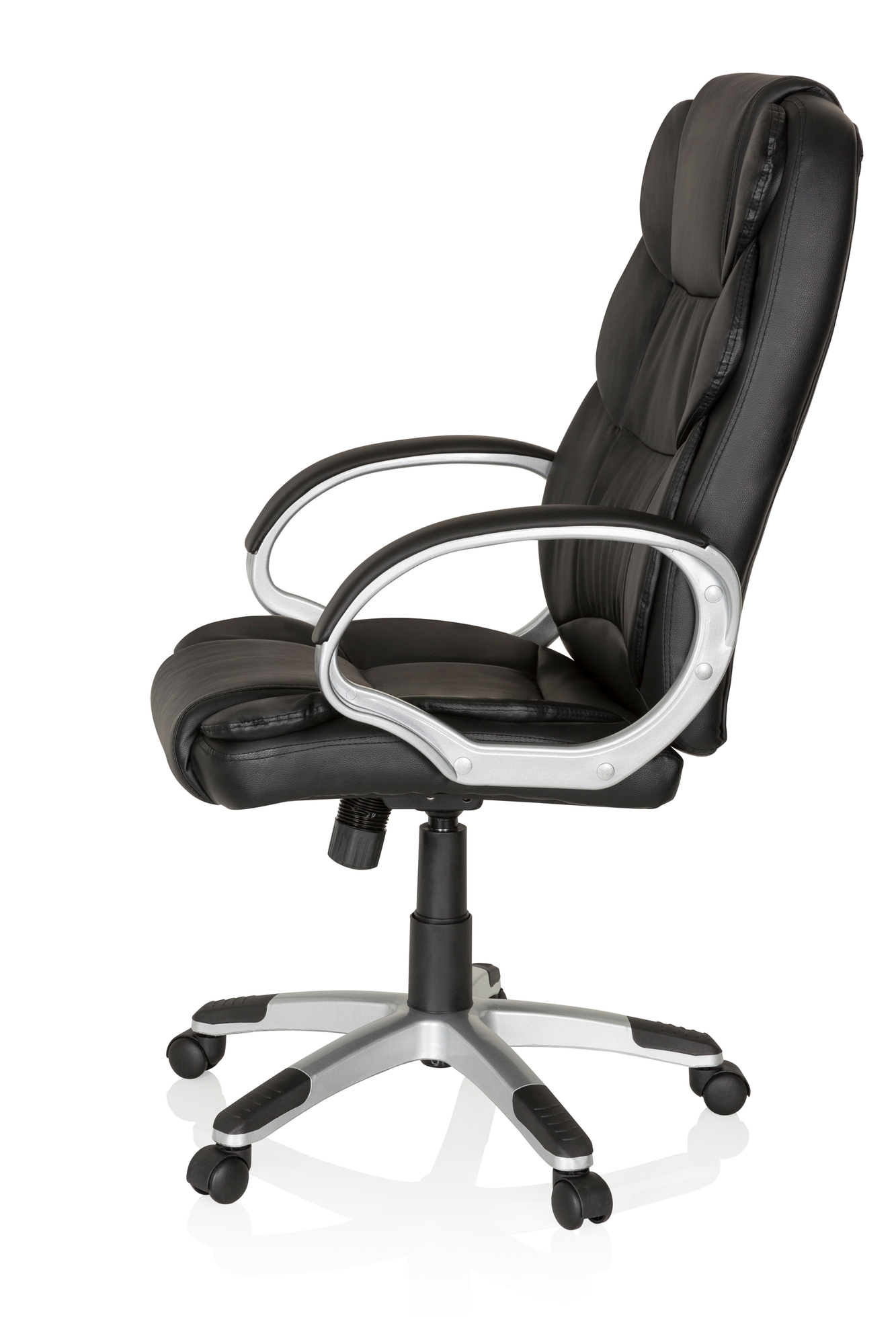 Office chair Faux leather Black 2