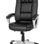 Office chair faux leather black 0