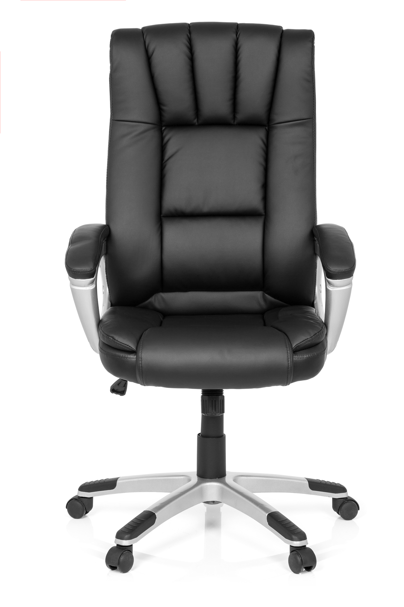 Office chair faux leather black 8