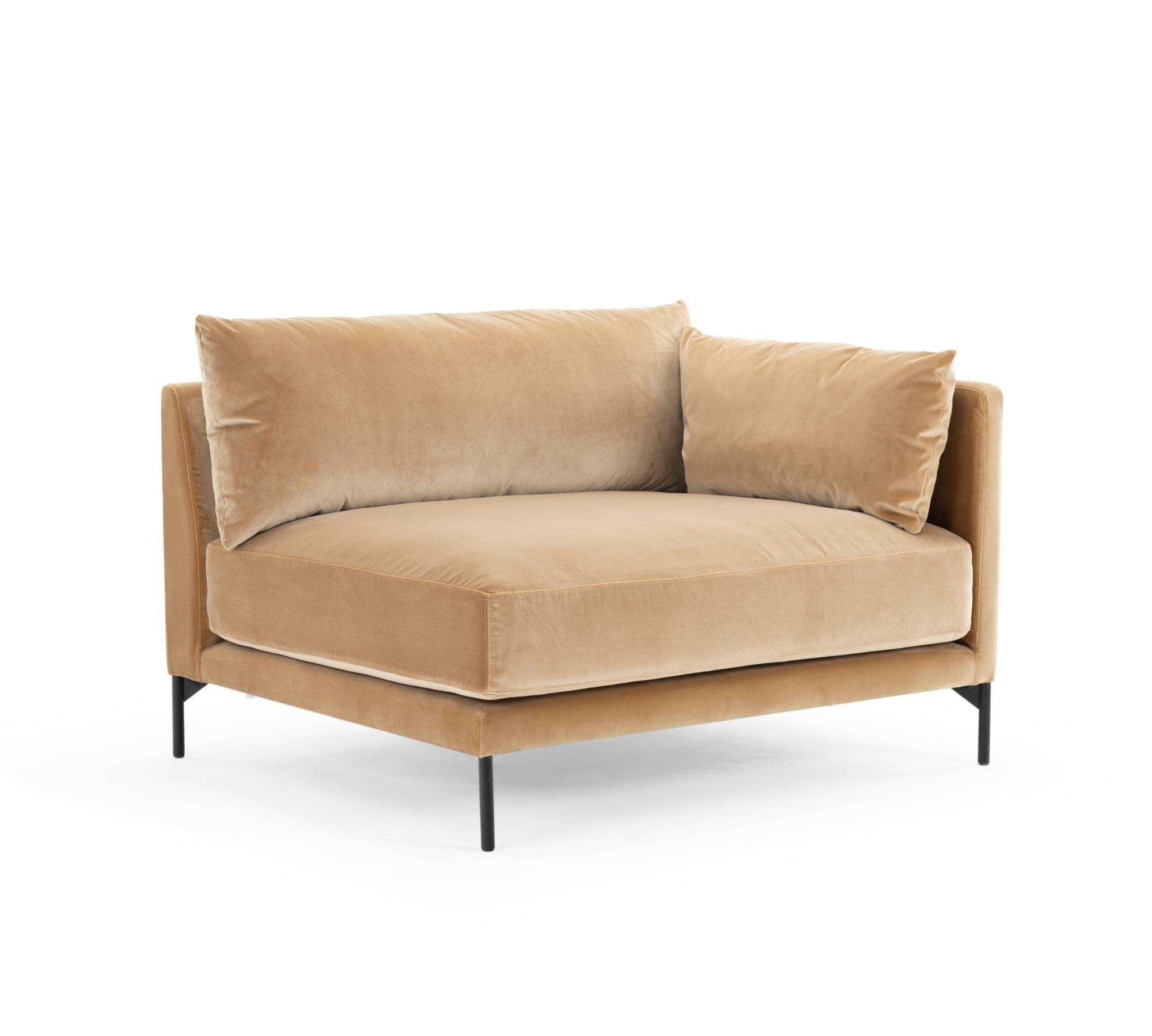Vincent 1-Sitzer Modul rechts Velour Matt Beige 0