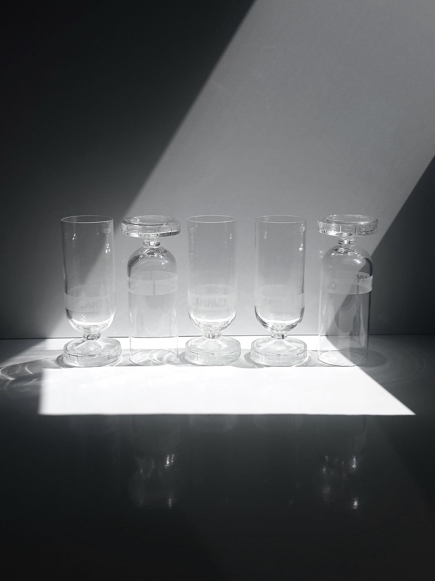 5 Campari „Greca“ Bittergläser von Matteo Thun für Alessi 6
