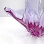 XXL Vintage Alexandrit-Glasschale in Flieder & Rosa 3
