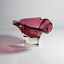 Josef Hospodka für Chřibská schwere Glasschale in Cranberry 0