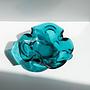 Vintage Murano Glas-Aschenbecher in Türkisgrün 3