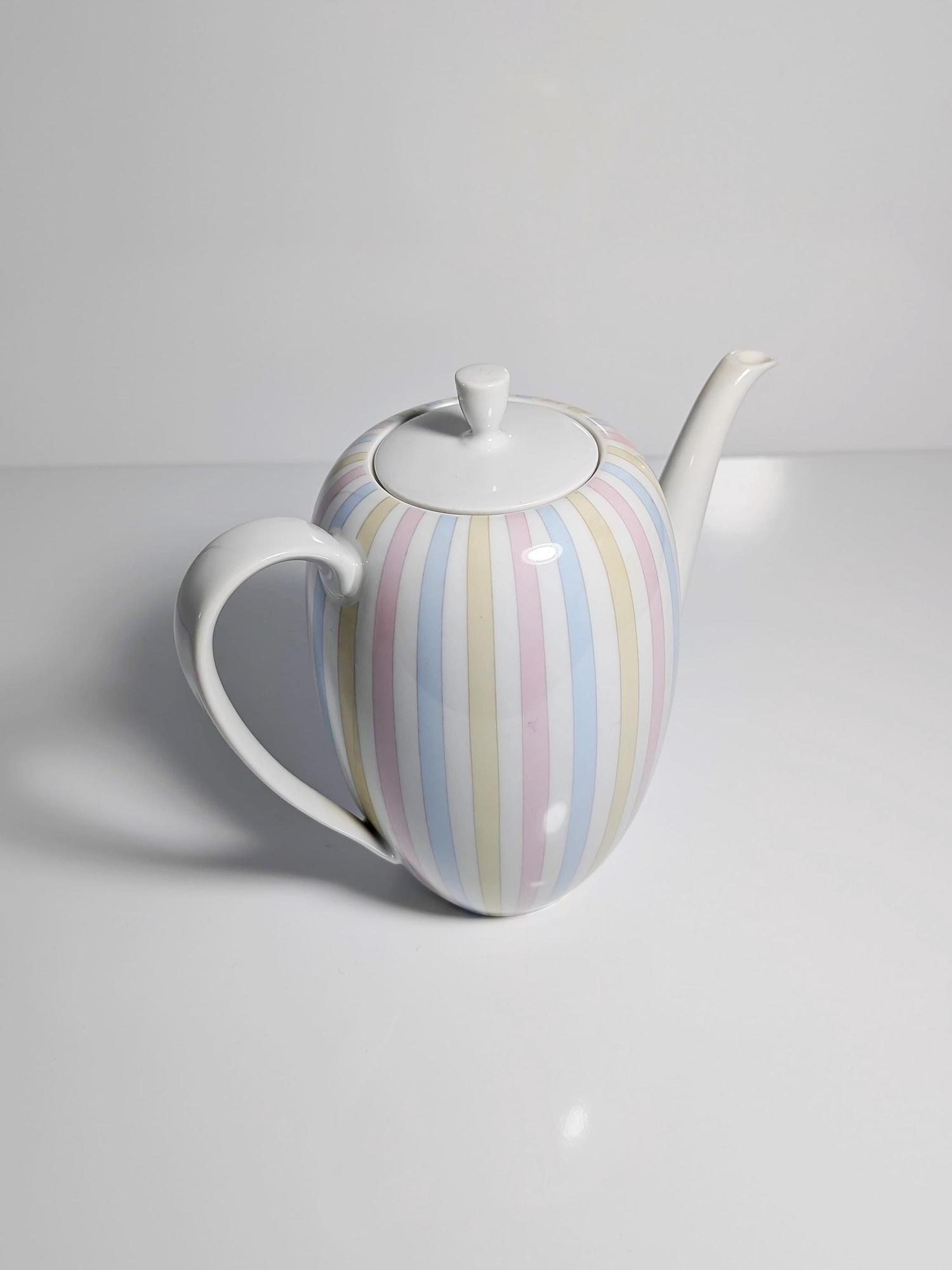 Eschenbach Kaffeekanne in Pastellfarben, Mid Century 1950er 1