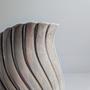 Vintage Keramikvase in Muschelform mit Perlglanz 2