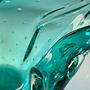 Große Vintage Murano Glasschale in Mintgrün 2