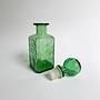 Vintage Empoli Glas-Dekanter in Grün, Italien 1960er 3