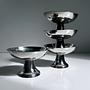 4 Vintage Dessertschalen aus Edelstahl, Italien 1980er 1