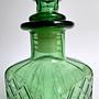 Vintage Empoli Glas-Dekanter in Grün, Italien 1960er 2