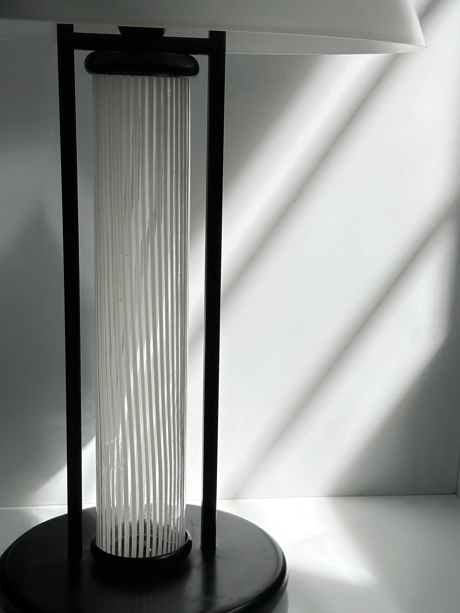 Große Murano Glas Tischlampe von Bruno Gecchelin für Skipper 3