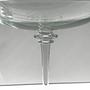 Vintage mundgeblasene Glas Fußschale 2