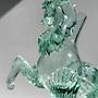 Vintage Murano Pferde-Vase in Mintgrün, Italien um 1970 5
