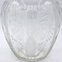 Art Deco Glasvase mit Schliffdekor und floralen Details 2