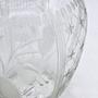 Art Deco Glasvase mit Schliffdekor und floralen Details 1
