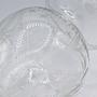 Art Deco Glasvase mit Schliffdekor und floralen Details 3