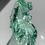 Vintage Murano Pferde-Vase in Mintgrün, Italien um 1970 4