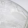 Art Deco Glasvase mit Schliffdekor und floralen Details 4