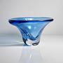Focke & Meltzer Amsterdam große Kristallglasschale in Blau 4