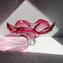 Josef Hospodka für Chřibská XL Cranberry Glasschale 3