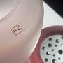 Vintage IVV Italia Rosalin Glasvase mit Blumensteck-Einsatz 4