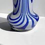 Carlo Moretti Vintage Vase aus blau-weißem Glas 2