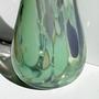 Vintage Art Glass Vase in Hellgrün 4