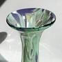 Vintage Art Glass Vase in Hellgrün 2