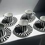 6 Vintage Mique „Chopin“ Espressotassen mit Untertassen 1