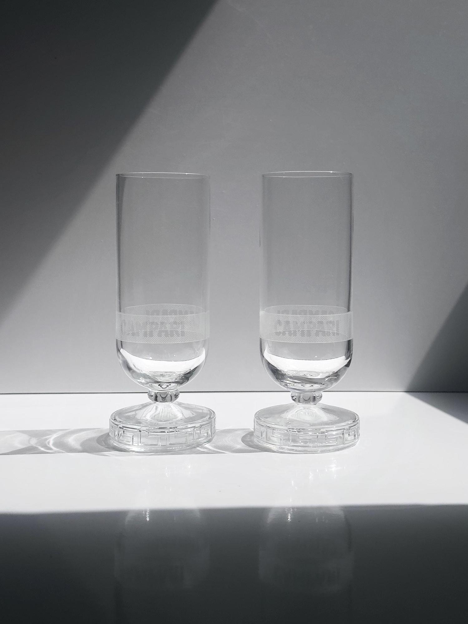 5 Campari „Greca“ Bittergläser von Matteo Thun für Alessi 0