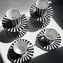 6 Vintage Mique „Chopin“ Espressotassen mit Untertassen 2