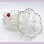 3 Vintage Glasschalen in Blütenform 0