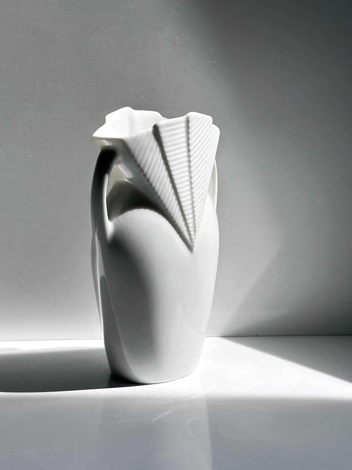 Kaiser Porzellan Vase, Art Deco Revival / Postmodern, 1980er 1
