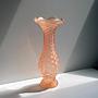Vintage Rosalin Glasvase in Rosa 0