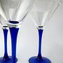 4 Luminarc „Oceane Saphir“ Martini- & Cocktailgläser 1