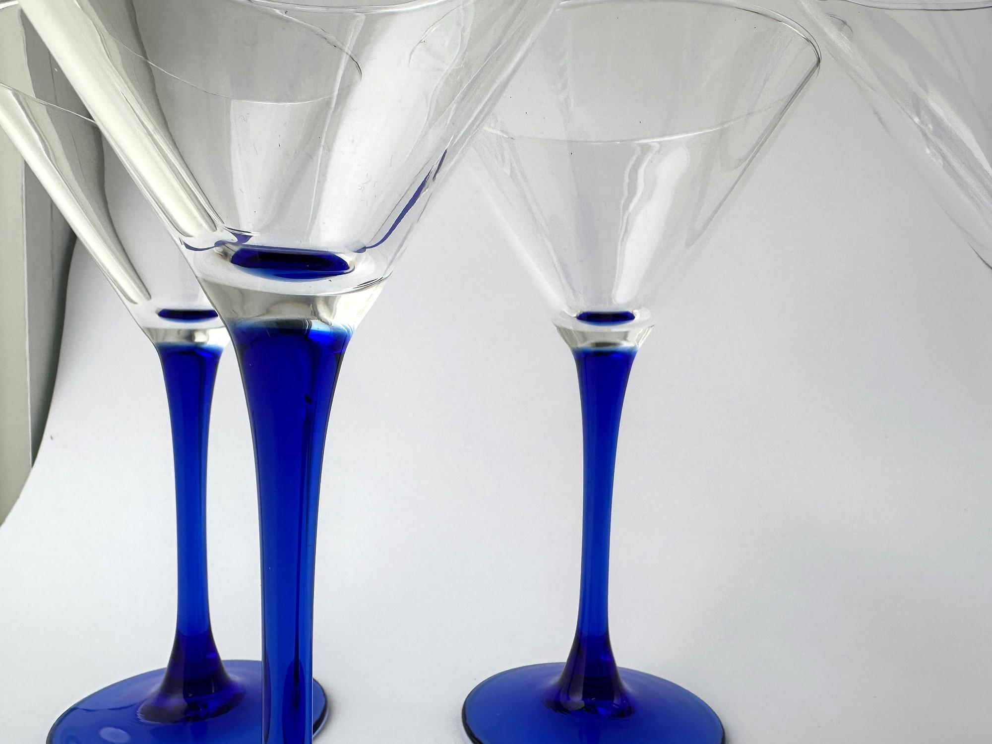 4 Luminarc „Oceane Saphir“ Martini- & Cocktailgläser 1