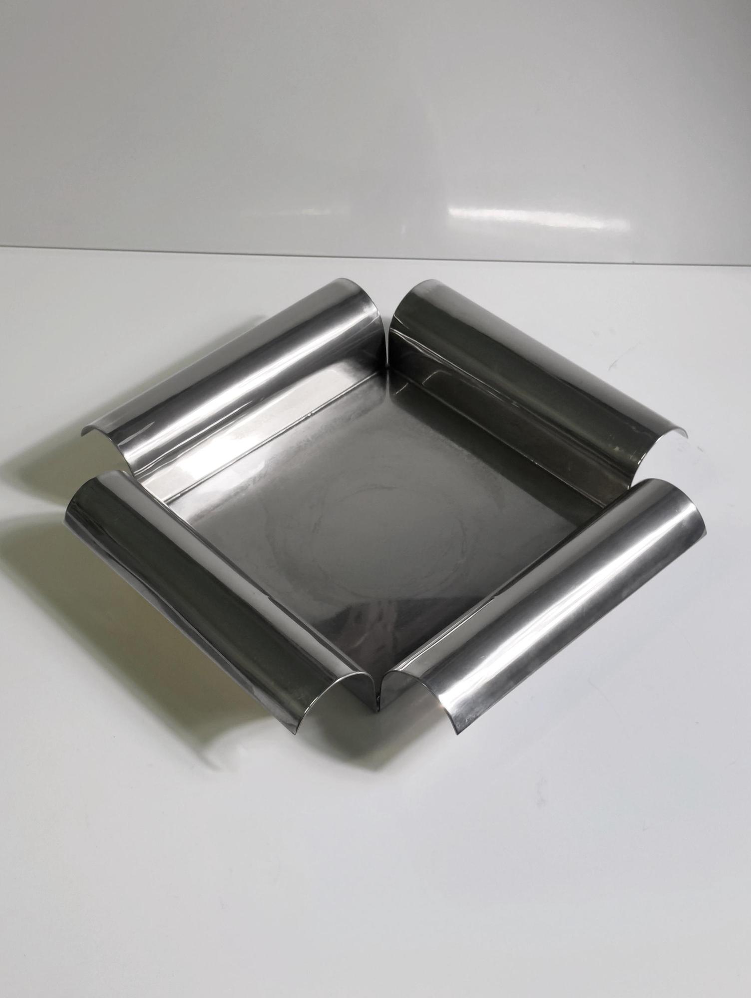 Cleto Munari versilberte Obstschale / Tafelaufsatz 2