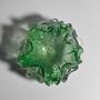 Vintage Murano Glasschale in Mintgrün mit Silberdekor 3