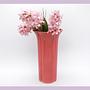 Kyoei Japan Vintage Keramikvase in Korallrosa, 1970er 3