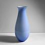 Vintage Murano Opalglas Vase in Pastellblau, Italien 1970er 0