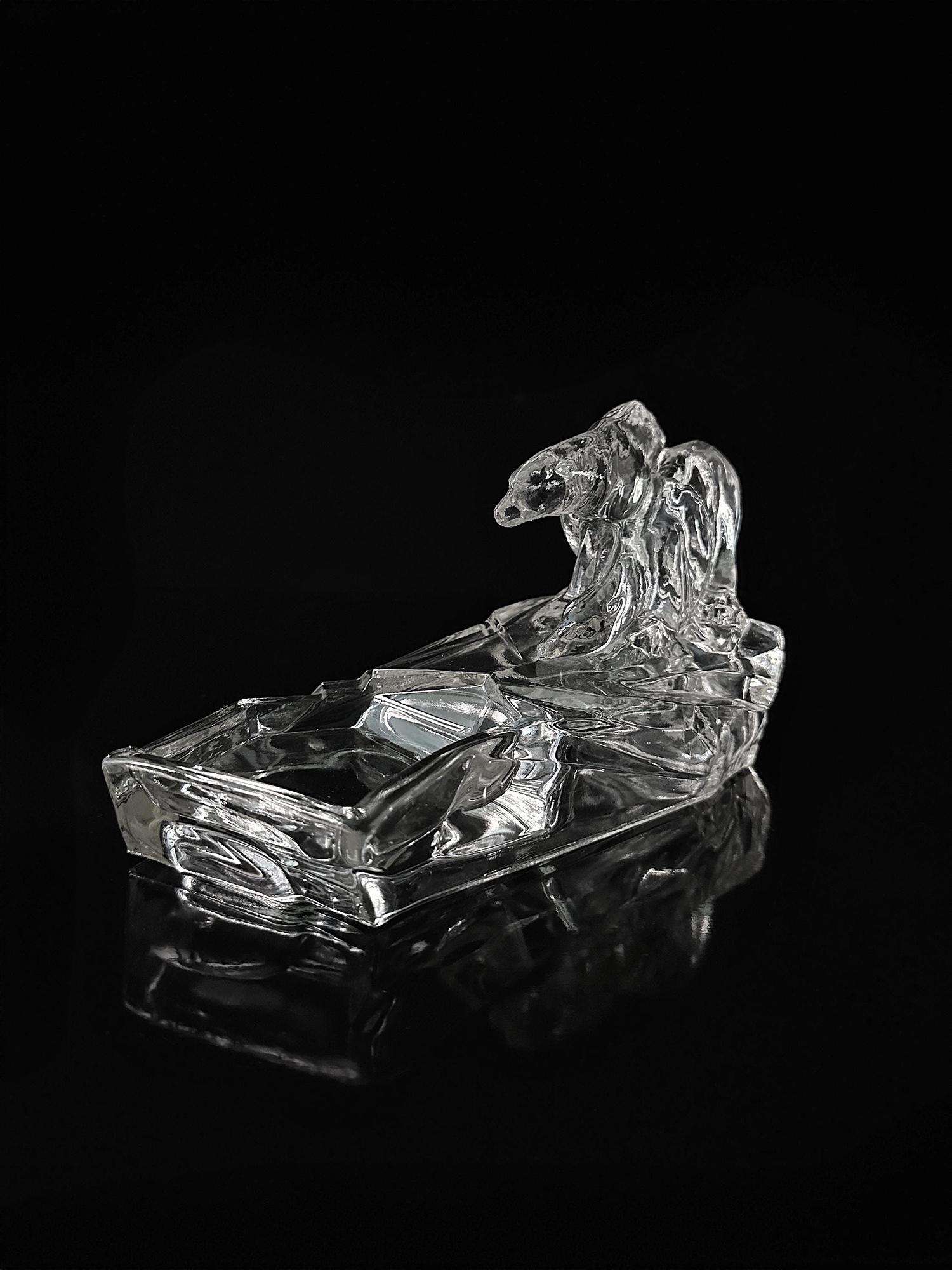 Karel Zentner für Libochovice Art-Deco Eisbären-Aschenbecher 2