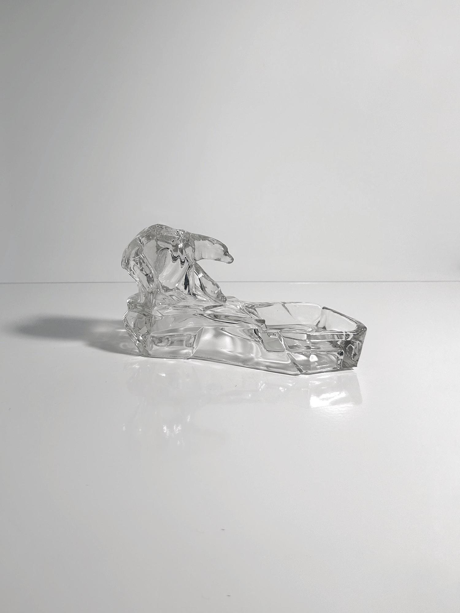 Karel Zentner für Libochovice Art-Deco Eisbären-Aschenbecher 3