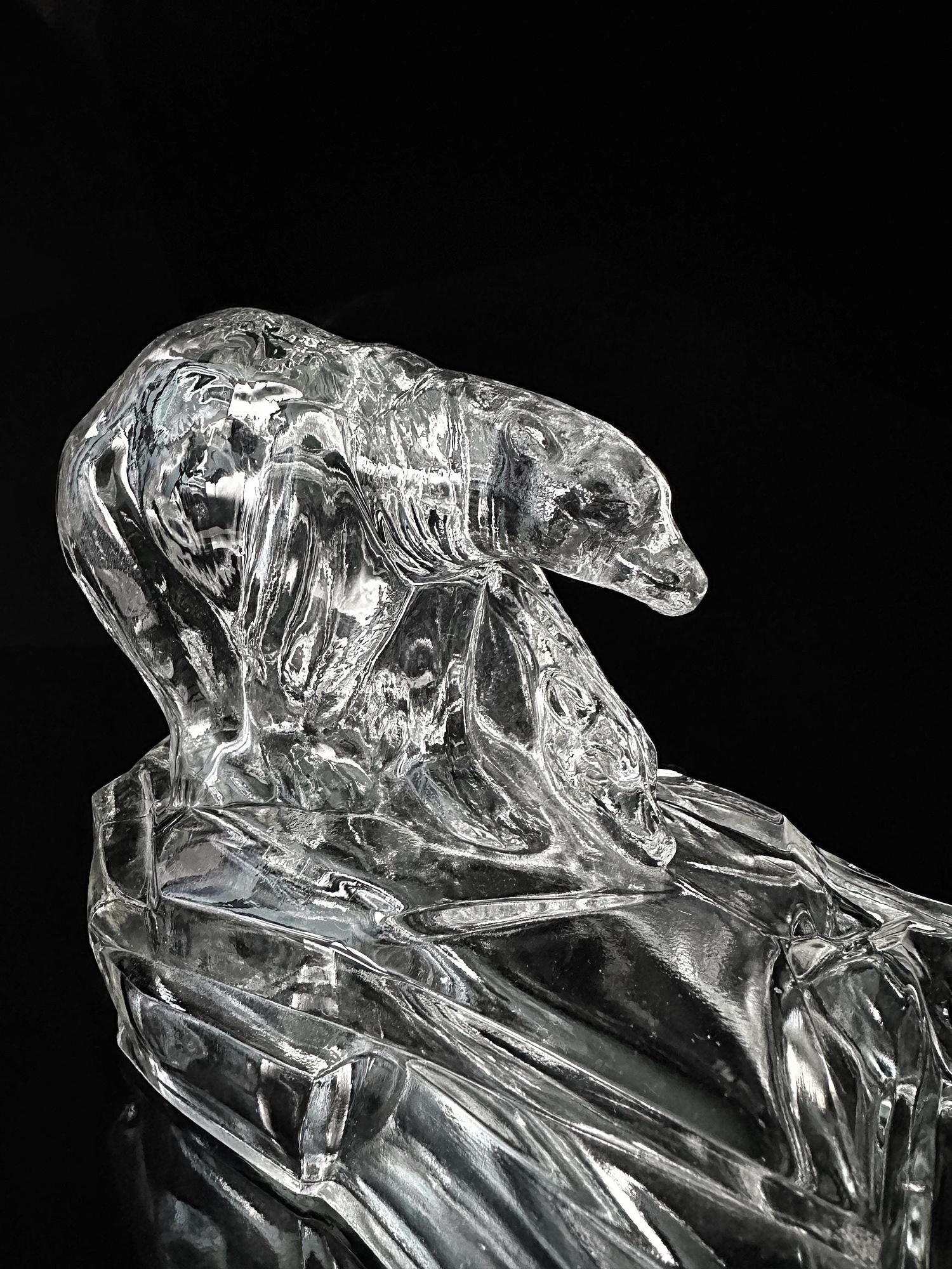 Karel Zentner für Libochovice Art-Deco Eisbären-Aschenbecher 4