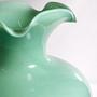 Vintage Murano Opalglas Vase in Jadegrün, Italien 1950er 1