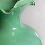 Vintage Murano Opalglas Vase in Jadegrün, Italien 1950er 4