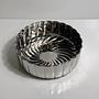 Vintage versilberte Schale mit Spiralrelief, Italien 1980er 4