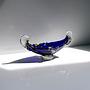 Vintage Murano Gondel-Aschenbecher aus kobaltblauem Glas 0