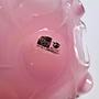 Vintage Murano Glasschale / Aschenbecher in Rosa und Weiß 5