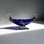 Vintage Murano Gondel-Aschenbecher aus kobaltblauem Glas 1