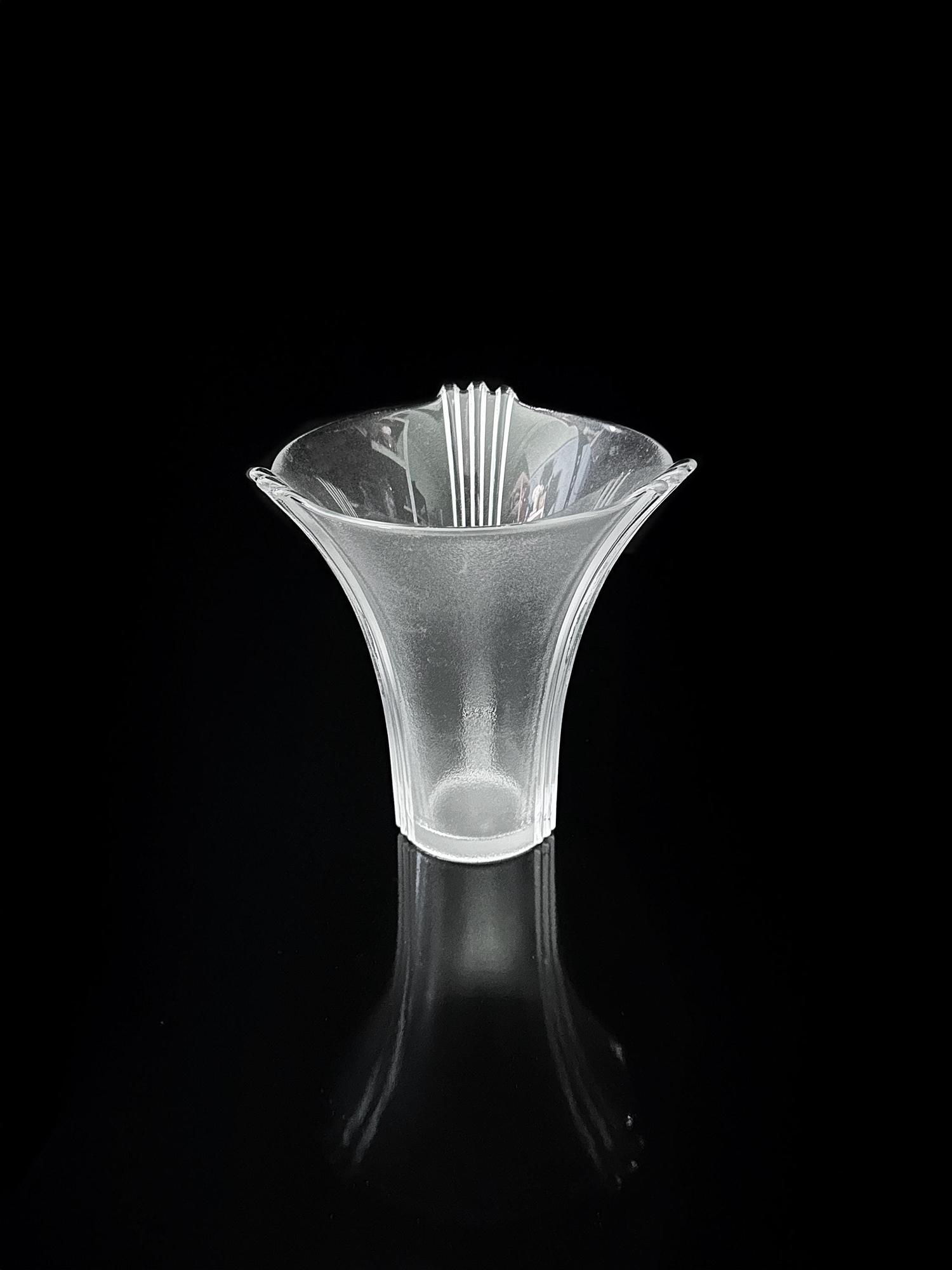 Vintage Bleikristall Vase aus Italien 1
